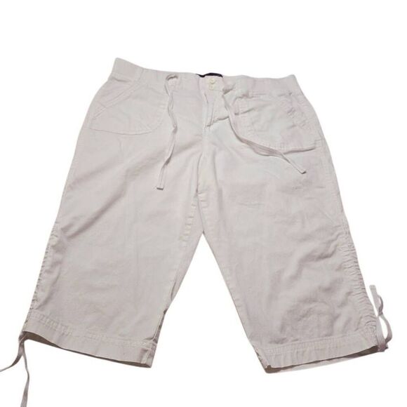 Gloria Vanderbilt white capri 16P - Picture 2 of 7